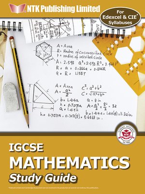 cover image of IGCSE Mathematics Study Guide For Edexcel & CIE Syllabuses